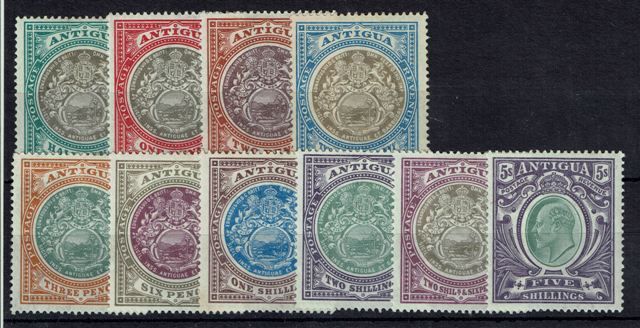 Image of Antigua SG 31/40 LMM British Commonwealth Stamp